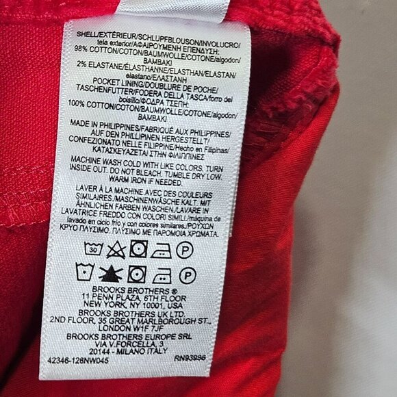Brooks Brothers‎ Womens Red Corduroy Pants Size 6 - Picture 6 of 12